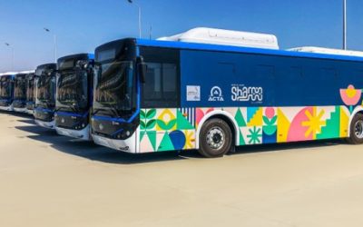 In line with Egypt’s vision 2030 for Sustainable Development, GB Bus has delivered 30 EV buses to COP27